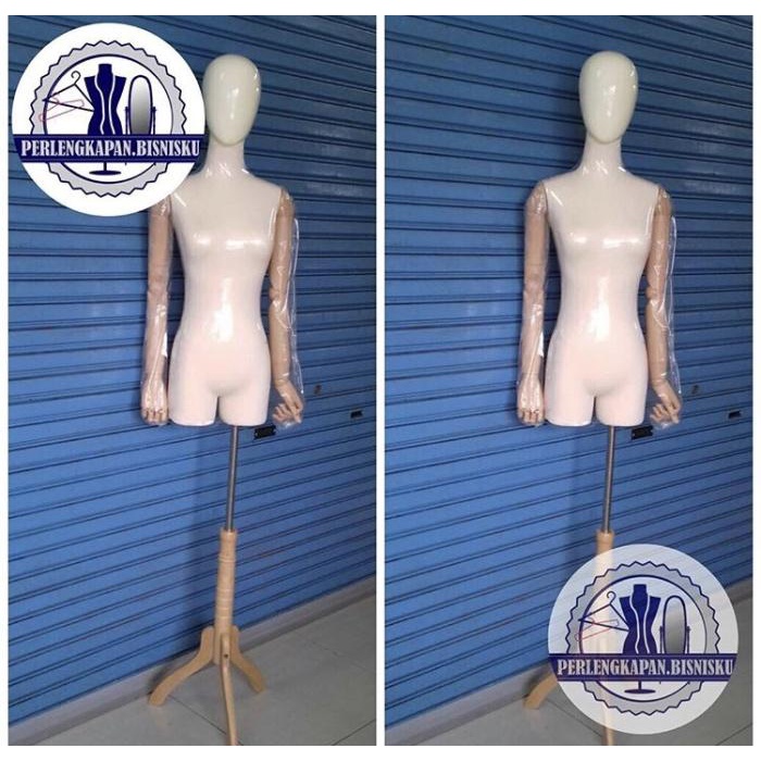 Manekin | Manekin Tangan Kayu (Dengan Kepala) Terbaru Ready Stock