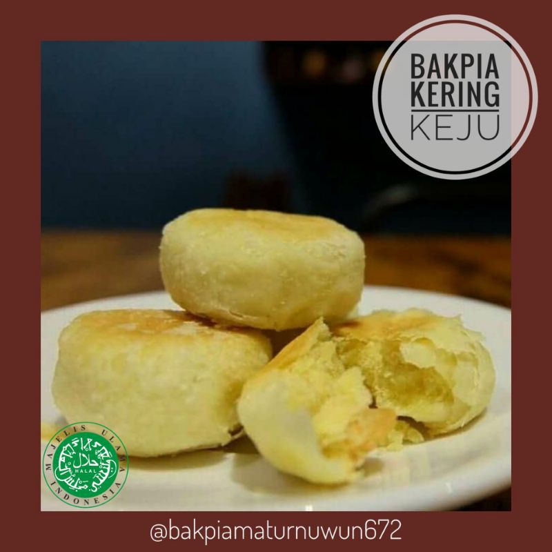 

Bakpia Kering Matur Nuwun Jogja Rasa Keju kemasan vakum isi 21 biji