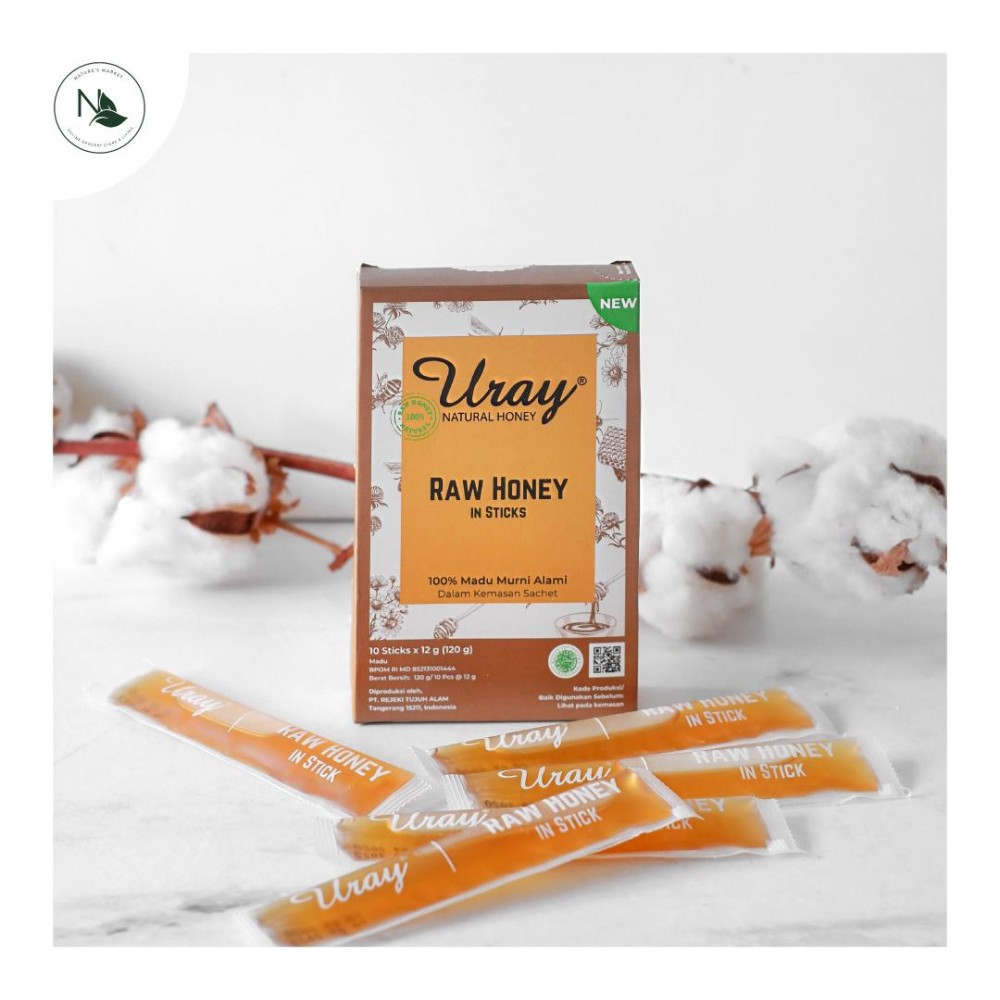 Madu Uray Honey Raw Stick / Madu Uray Stick Isi 10stick x 12gr