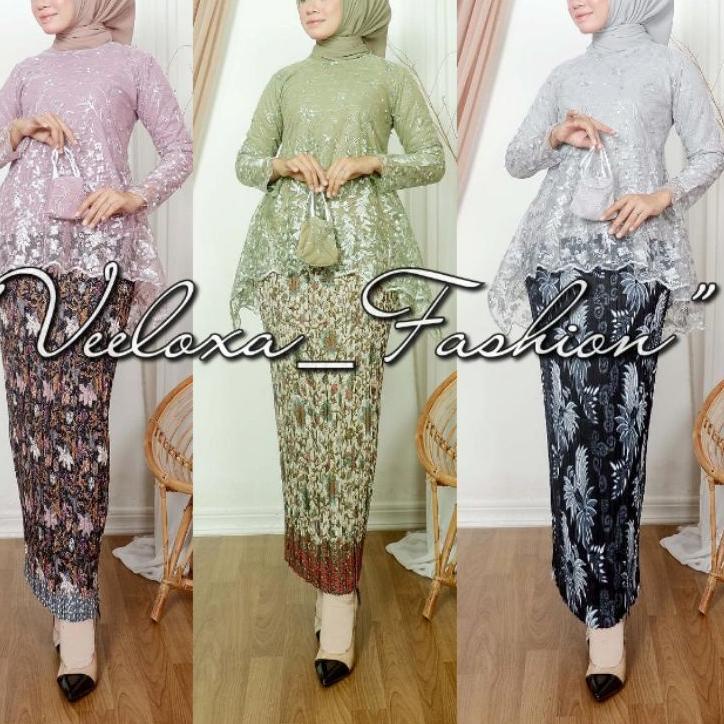 Keluaran Terbaru.. Kebaya Tile Bianca > Setelan Kebaya Burkat / Kebaya Tunik / Kebaya Remaja / Kebay