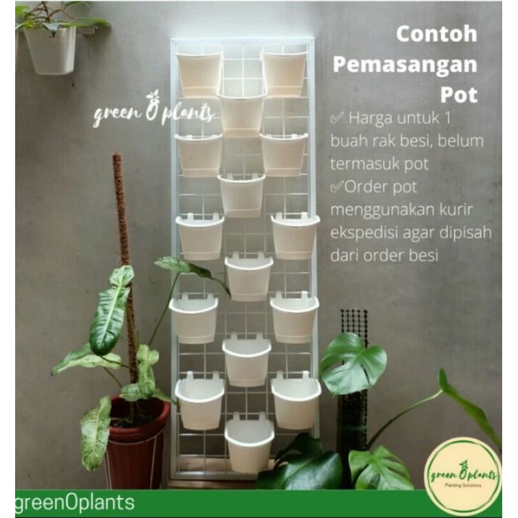 Rak Vertical Garden 120cm x 40cm Putih