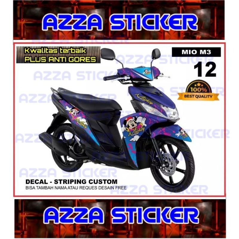Sticker Striping Decal Mio M3 Full Body, Sticker Decal Mio M3 Full Body, Decal Mio M3 12