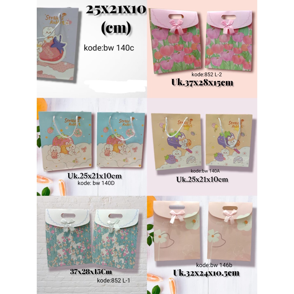 [ HARGA SATUAN ] PAPPER BAG PAPPERBAG KADO TAS ULTAH ULANG TAHUN MOTIF-2