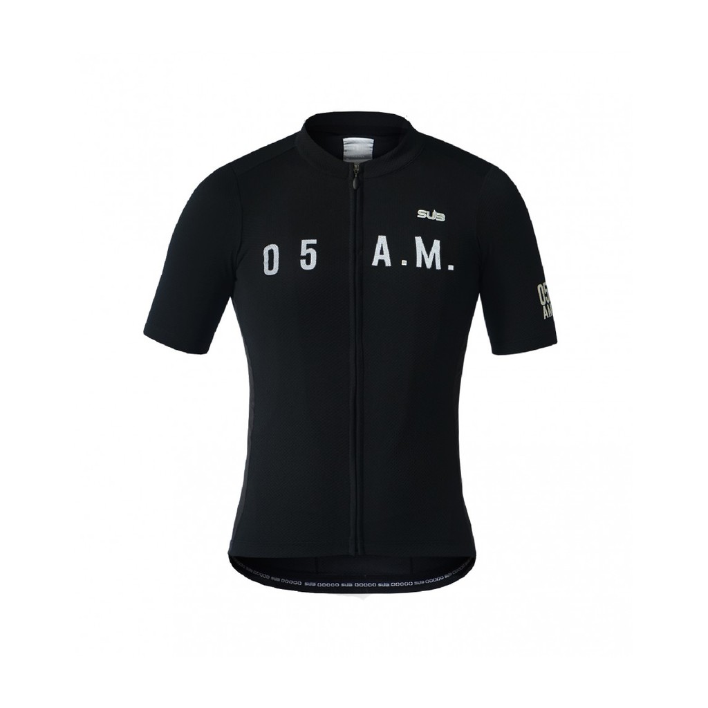 SUB Jersey 05 AM elite black 5 am jersey sepeda