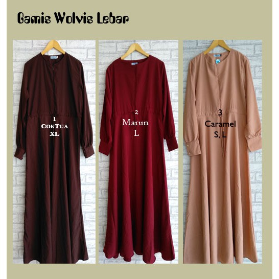 gamis wolfis / gamis wolvis umbrella / gamis syari B12