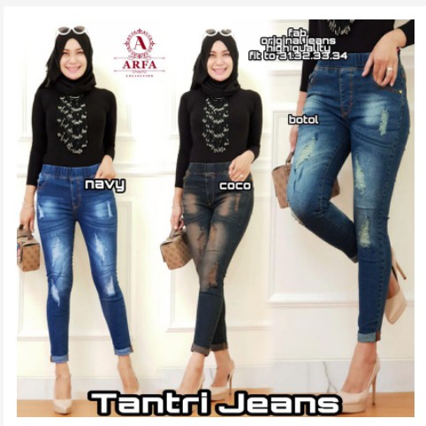 Tantri ripped jeans tidak tembus , list bawah