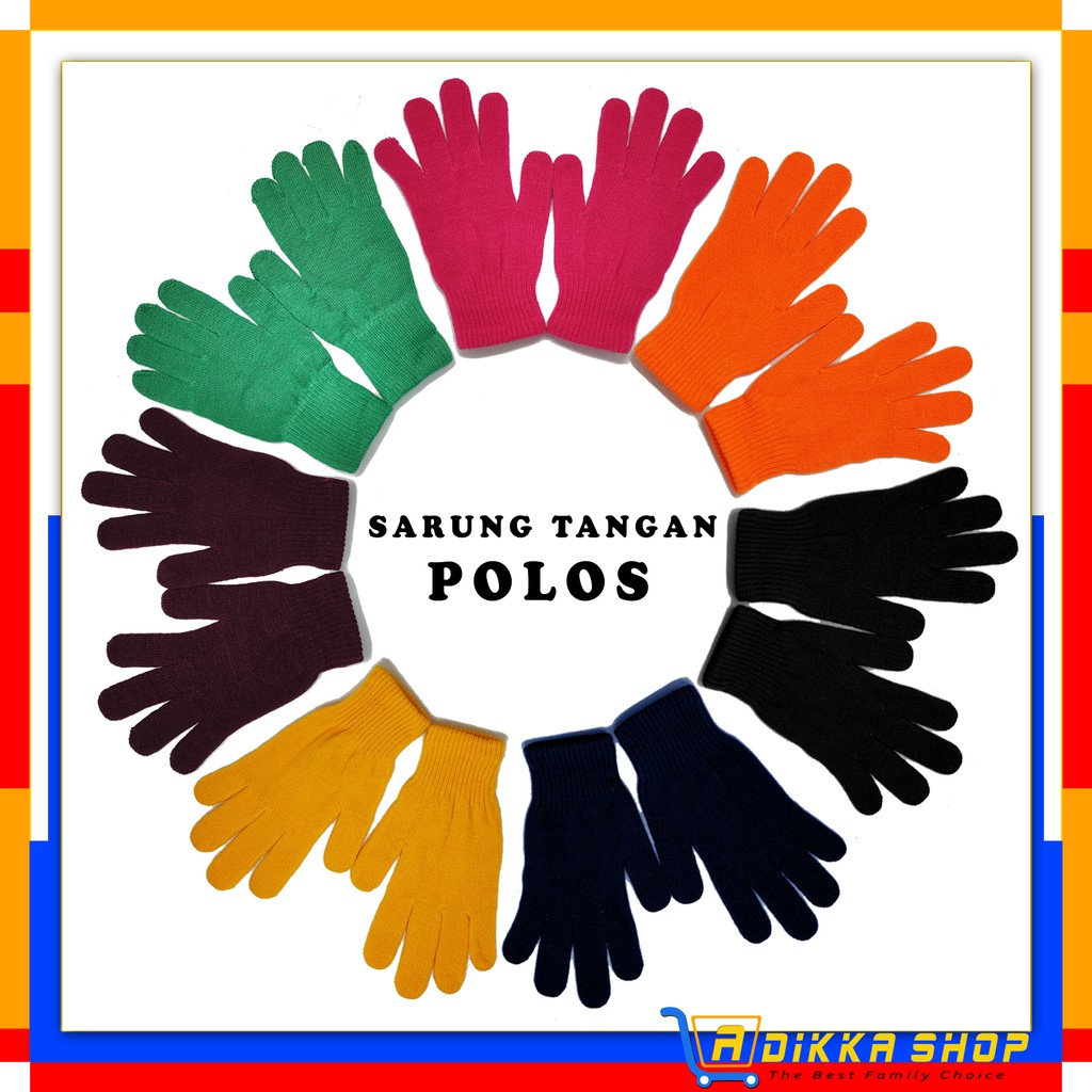 SARUNG TANGAN RAJUT POLOS / SARUNG TANGAN POLOS / SARUNG TANGAN RAJUT / SARUNG TANGAN WANITA