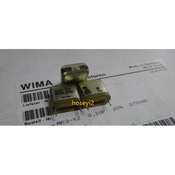 2Pcs Kapasitor Original Wima mp3-x2 0.1 275