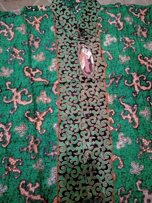 Bswart Batik Hrb026 Kenongo Hem Pendek Padi Pekalongan M L Xl Batik Pria Murah Modern Grosir