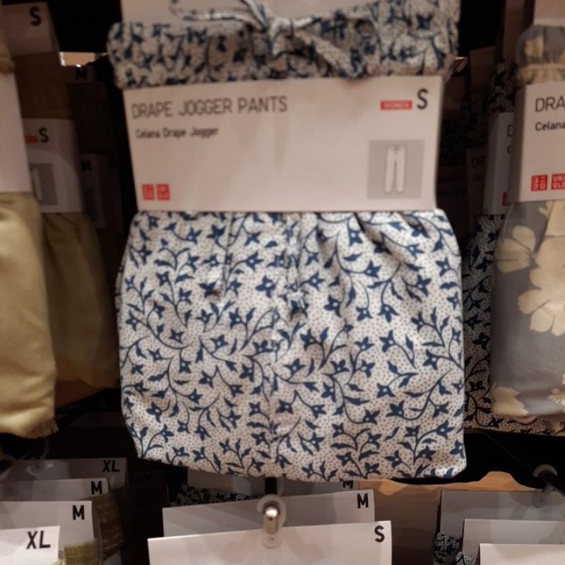JASTIP UNIQLO CELANA PANJANG WANITA DRAPE JOGGER