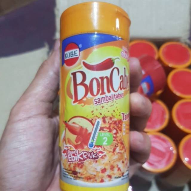Bon cabe kemasan botol plastik 50gr tersedia EBI KRIUK
