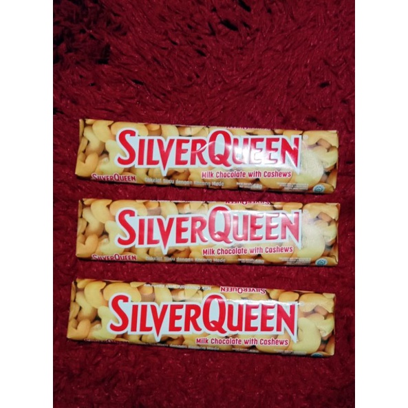 

Coklat silverqueen milk coklat with cashews