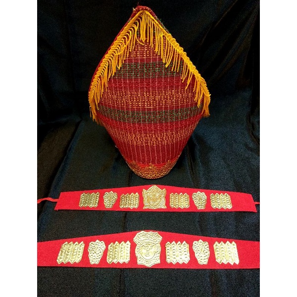 SET KOMPLIT SORTALI/IKAT KEPALA PENGANTIN/DEWASA BATAK TOBA + TOPI PENGANTIN/DEWASA PRIA BATAK