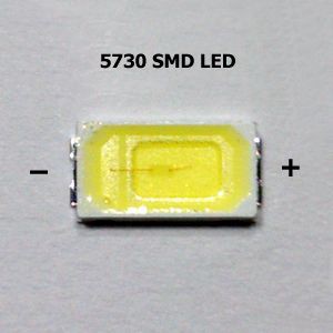 SMD Chip LED 5730 Kuning Pijar Warm White 3000-3500K PER 100PCS