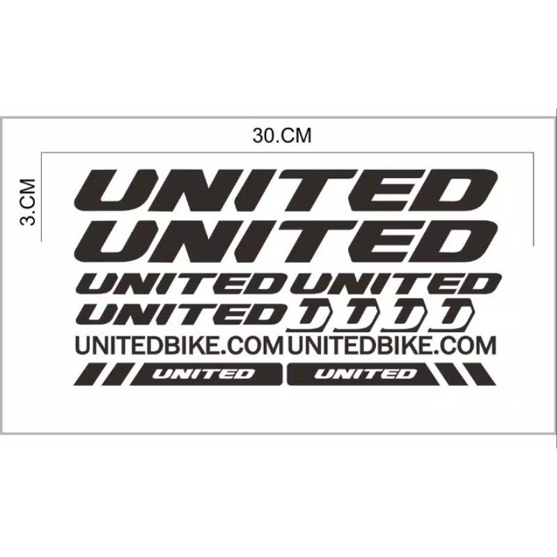Sticker United Bike/ Sticker Sepeda United Sepeda MTB