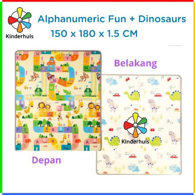 Yofi Playmat Alphanumeric Fun + Dinosaurs Tebal 1,5Cm - Termurah 