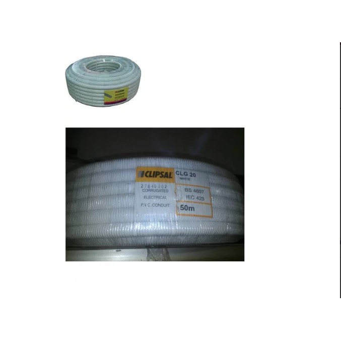 Flexible / Fleksibel conduit Pvc 20mm clipsal meteran