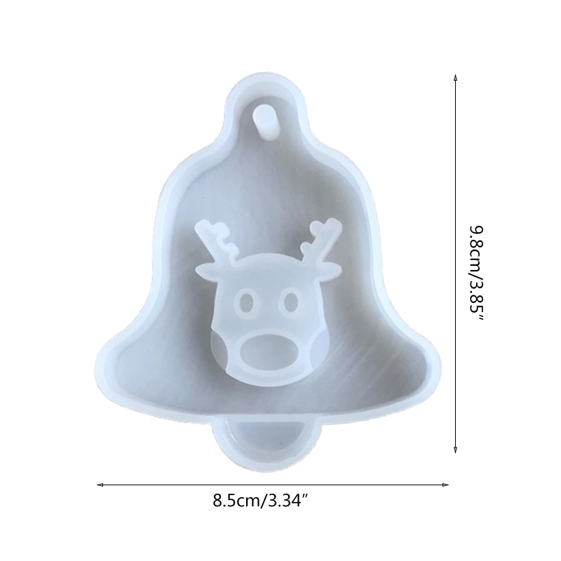 SIY  Christmas Tree Bell Elk Pendant Casting Silicone Mould Crystal Epoxy Resin Mold DIY Crafts Aromatherapy Wax Aroma Gypsum