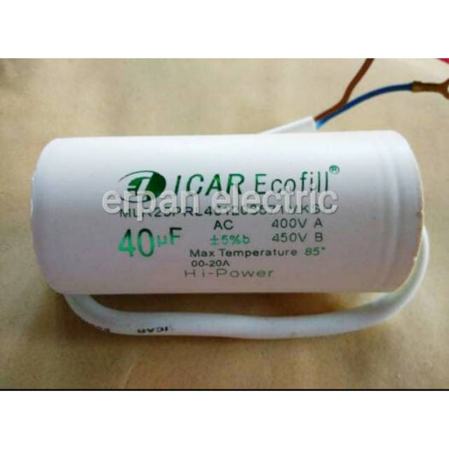 KAPASITOR ICAR BULAT 40uF - 400V