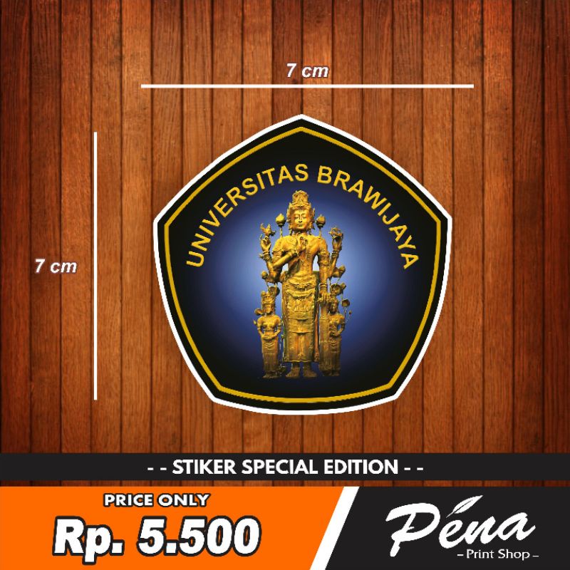 Sticker Stiker UB Universitas Brawijaya Malang