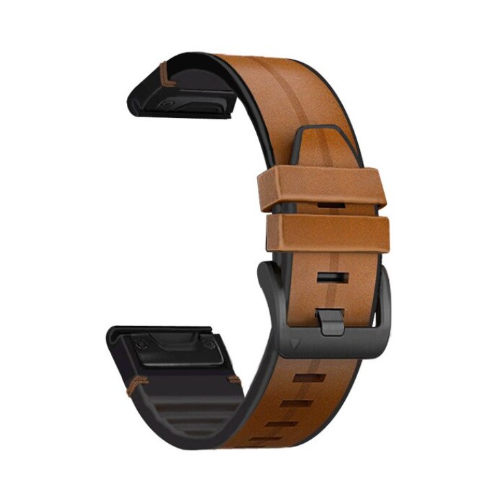 Tali Jam 22mm Quick Fit Watch Strap Garmin Approach S62 - Hybrid Leather