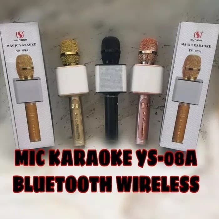 Mic SU YOSD YS-08A Asli Original Bluetooth Wireless Karaoke Smule KTV