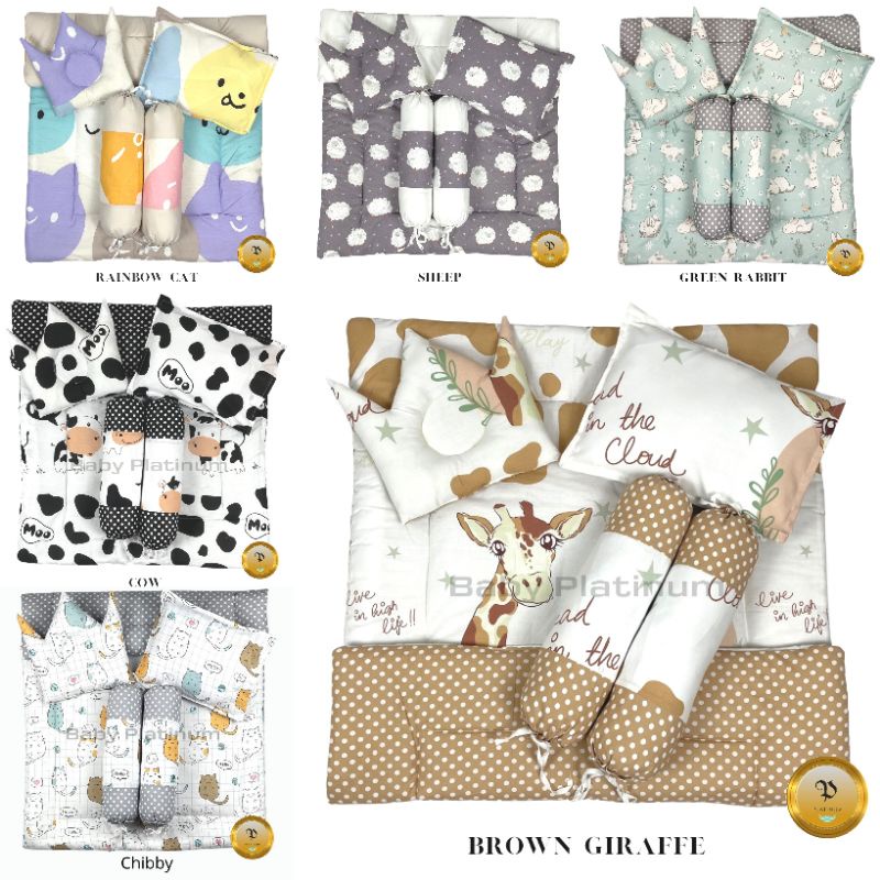 Harga Bedcover Bayi Set Baby Bedding Set Selimut Bantal Cover Crown
Mahkota Guling Alas Tidur BB Bayi (LENGKAP)