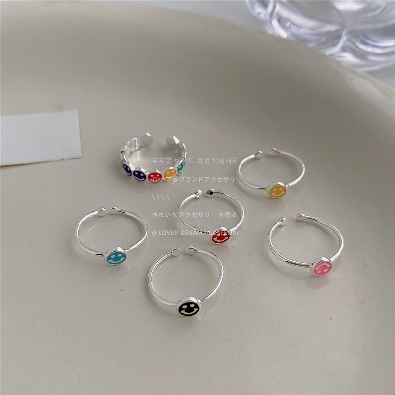 Cincin Model Terbuka Bahan Sterling Silver 925 Gaya Simple Untuk Wanita