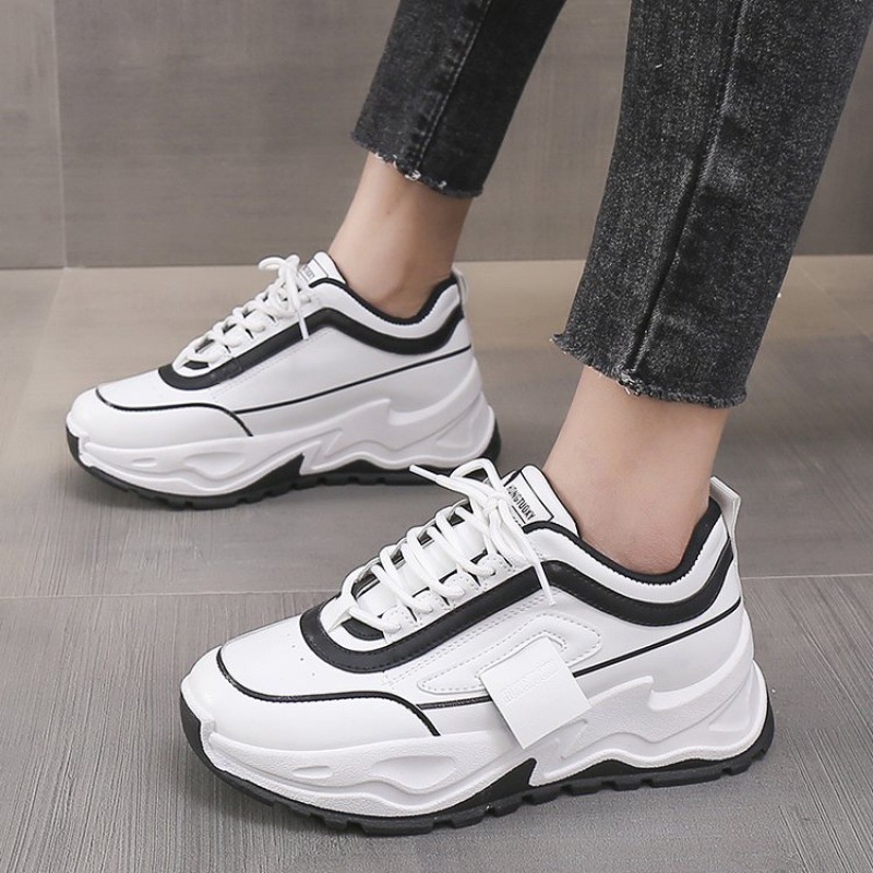 Gudang Sepatu Id Danielle Sepatu Sneakers Casual Wanita Women Shoes Trendy Hak Tinggi PU 37-40 - 1234