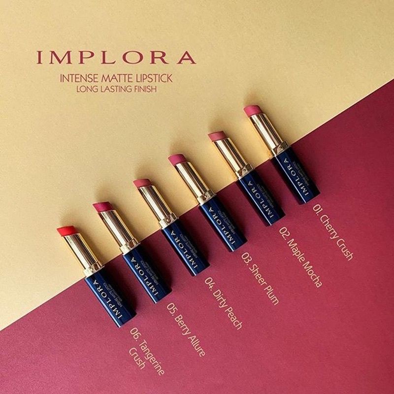 IMPLORA Intense Matte Lipstick Longlasting Finish