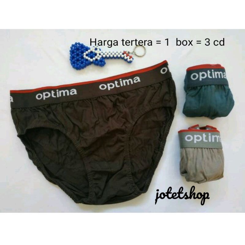 Celana dalam Pria boxer segitiga Optima Asli size XXL / 2L termurah. CD Boxer pria Jumbo besar