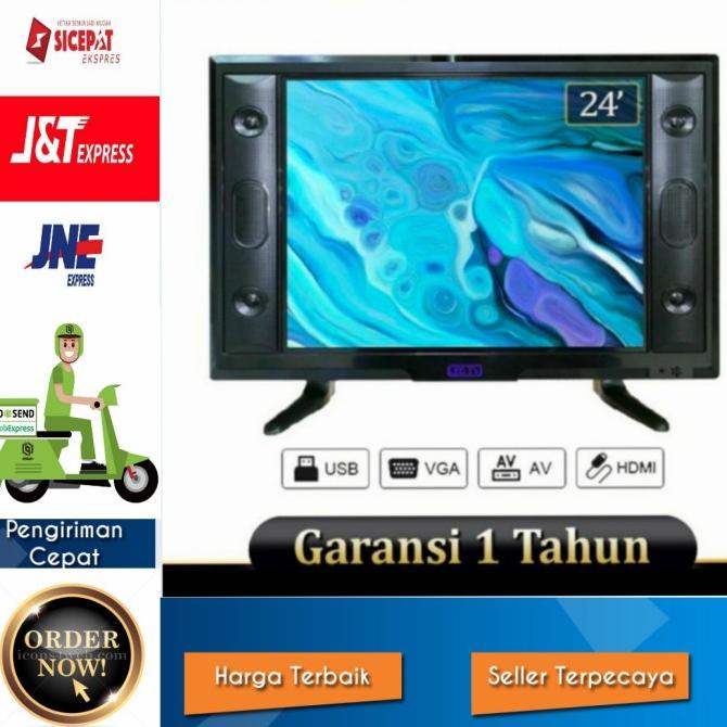 LED TV ANIMAX 24 Inch USB HDMI VGA Garansi Resmi Termurah
