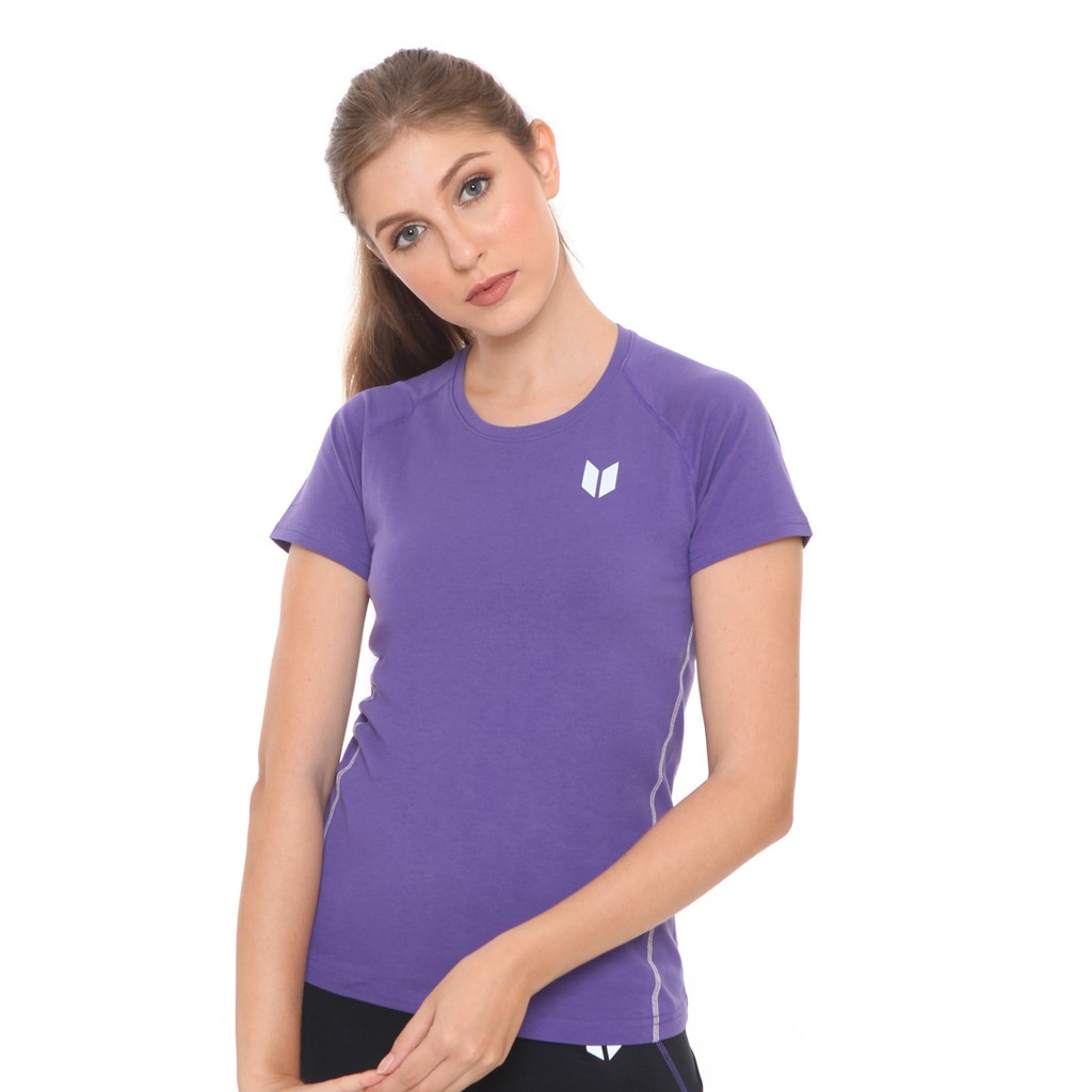  Enzoro  Pakaian  Olahraga  Wanita Tshirt Prime Purple 