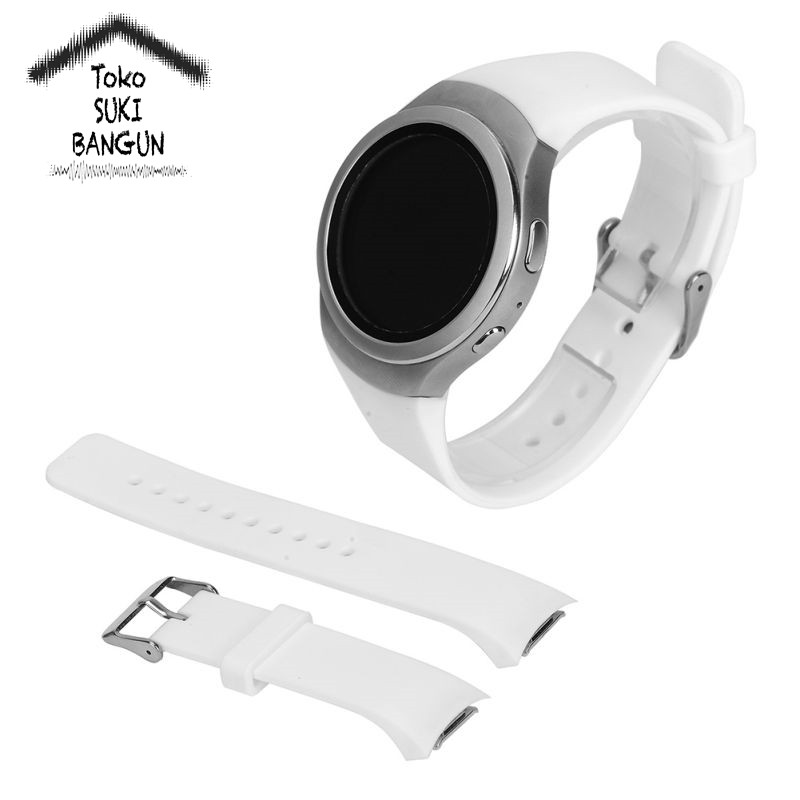 TALI JAM Samsung Gear S2 SM-R720 SM-R730 Rubber PLAIN Watch Band Strap