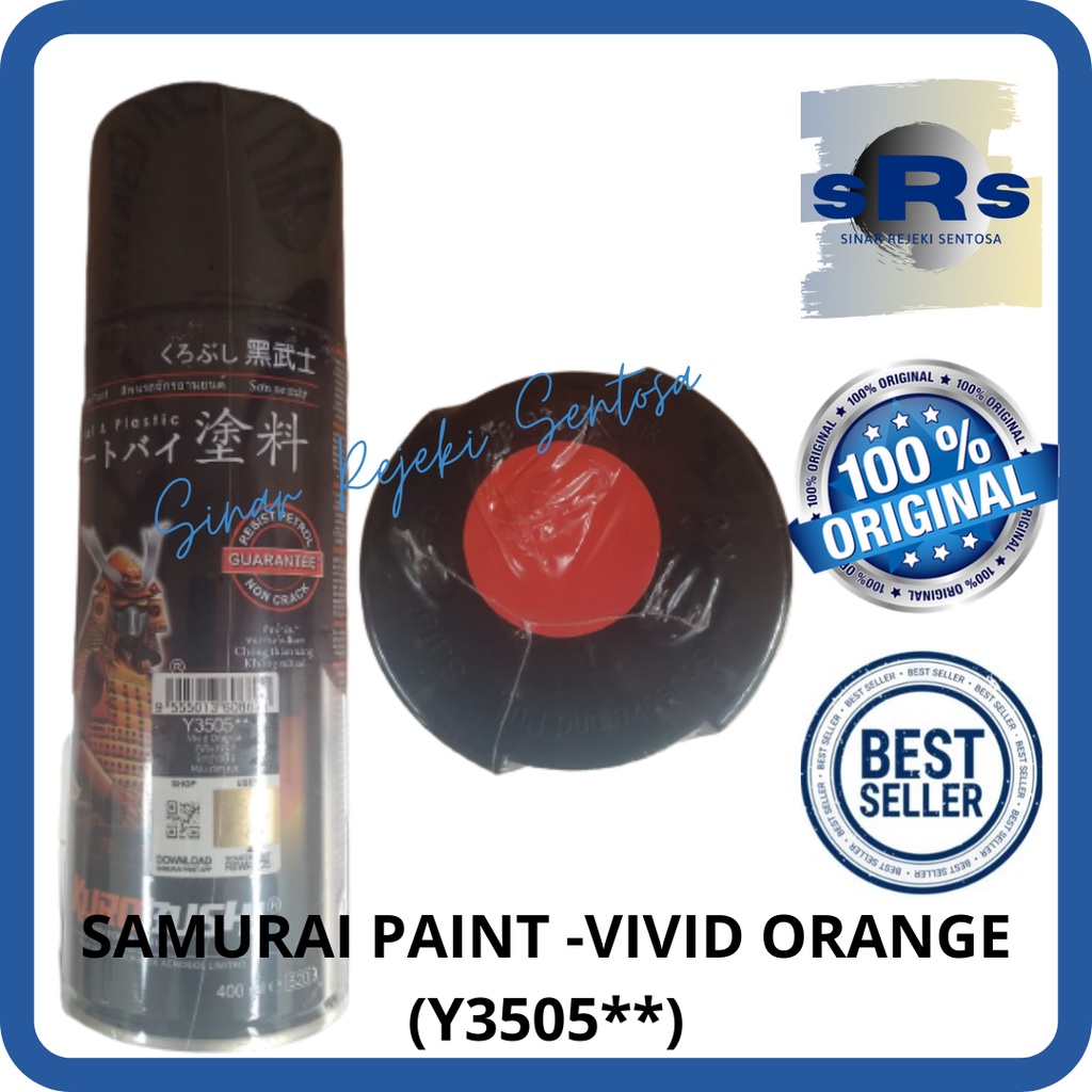 SAMURAI PAINT - CAT SAMURAI AEROSOL Y3505* VIVID ORANGE