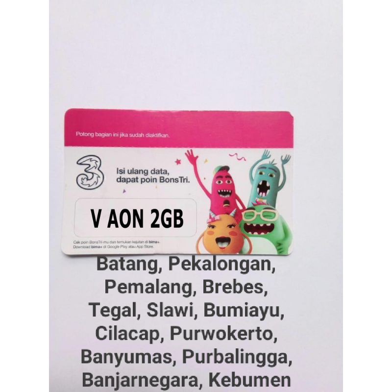 voucher Three ( kirim kode voucher )