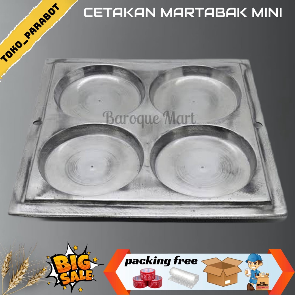 CETAKAN LOYANG MARTABAK MINI 4 LUBANG
