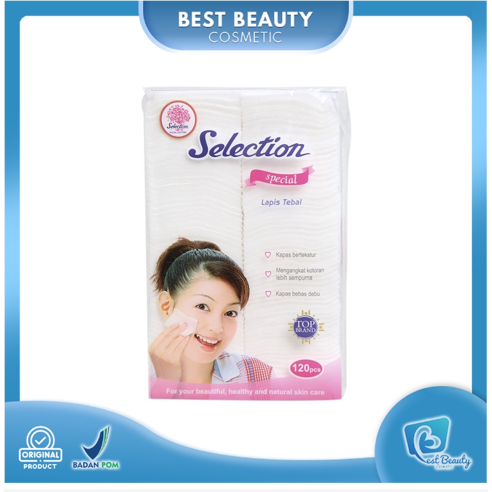 ★ BB ★ Selection Special Kapas Lapis Tebal 60gr | Kapas Selection Special Facial Cotton Special Tebal | Kapas Tebal