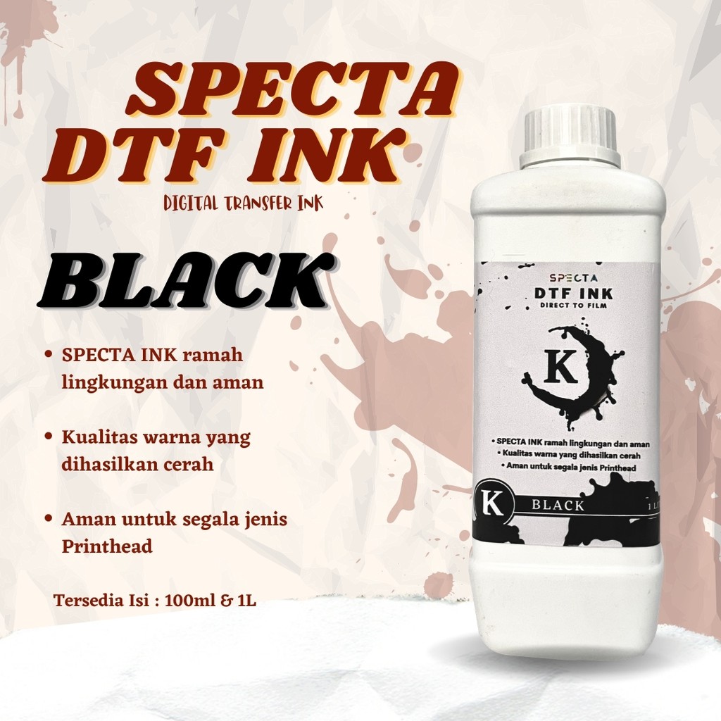 SPECTAFLEX TINTA DTF DIGITAL TRANSFER FILM  1 LITER TINTA CMYK