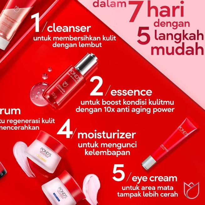 ۞ PONDS AGE MIRACLE DAY NIGHT CREAM 50GRAM POND'S 50G ESSENCE WHIP SERUM FOAM EYE CREAM PONDS ♟