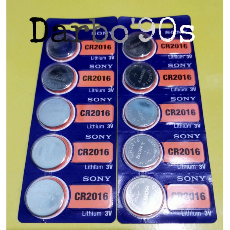 BATERAI SONY CR2016 ORIGINAL/ BATRE SONY CR2016/BATTERY SONY CR2016