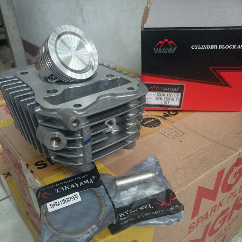 BLOK SEHER SUPRA HELM IN 125//PISTON SET RING //BORING SUPRA X125 HELM IN KYZ