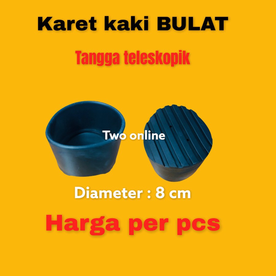 Karet anti selip tangga teleskopik single, karet tangga (KAKI)