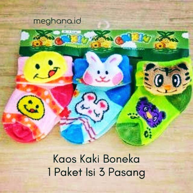 Kaos Kaki Boneka Bayi Anak 0-1 Tahun Anti Slip