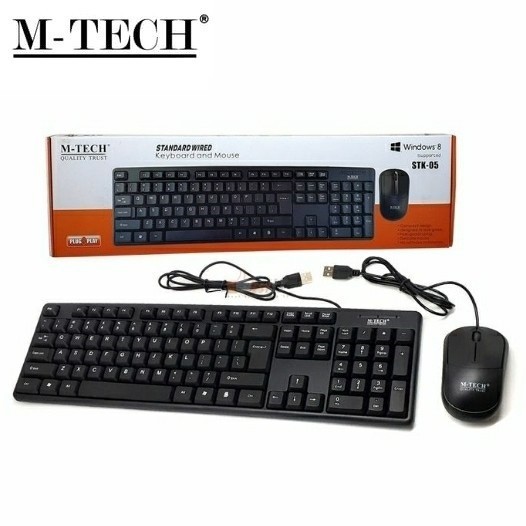 M-Tech Wired Keyboard Mouse Combo STK-05