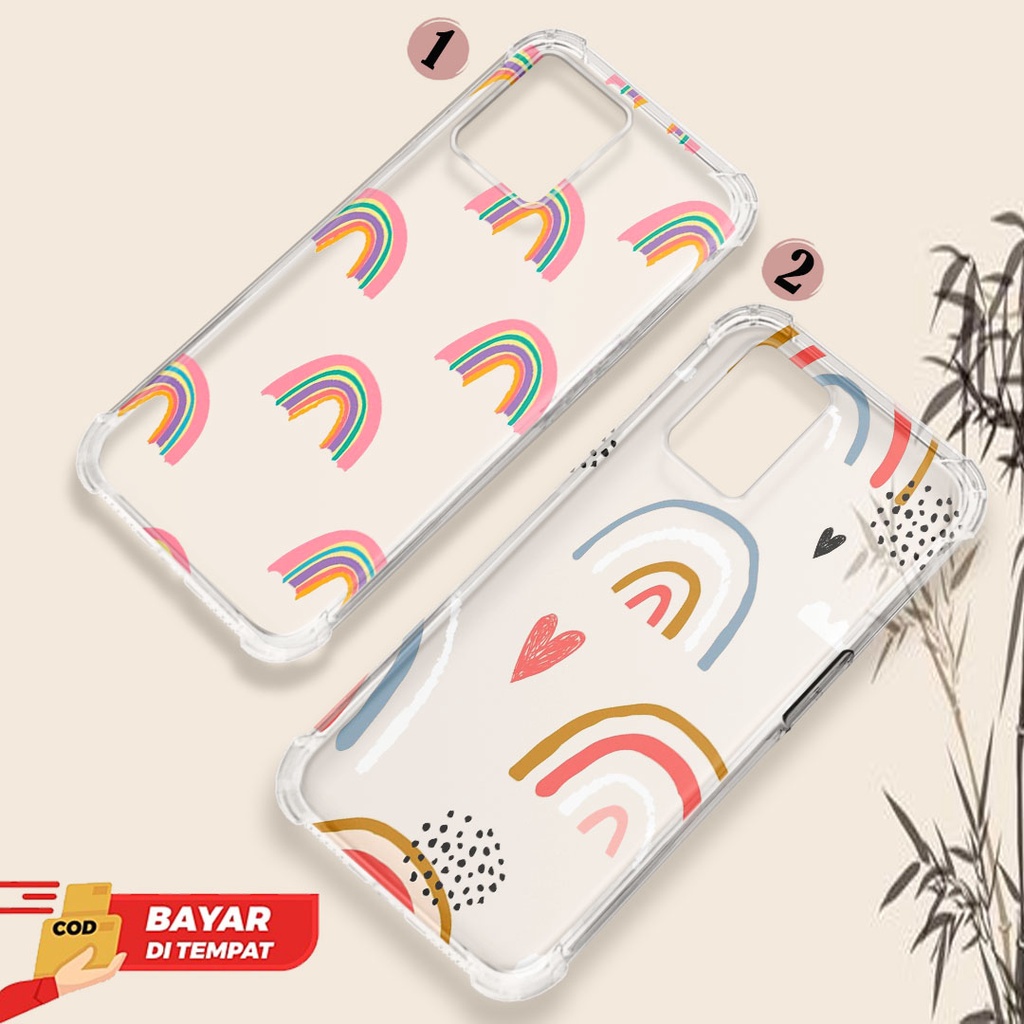 Picks Case Anticrack Softcase Oppo A16E OPPO A5S OPPO A74 4G / A95 OPPO A16 A1K Motif Rainbow Case C