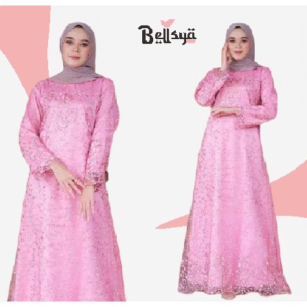 Modest Fashion Gamis Pesta Brukat Premium Original real pic Fashion Busana Kondangan Muslimah Gaun K