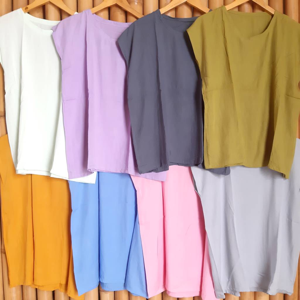 Baju Atasan Bali Polos Lembut dan Adem-1