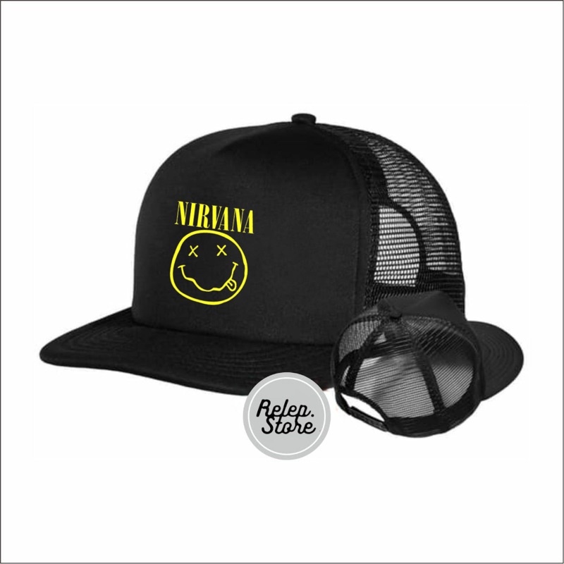Topo Band NIRVANA | Topi Trucker Nirvana Logo | Topi Band