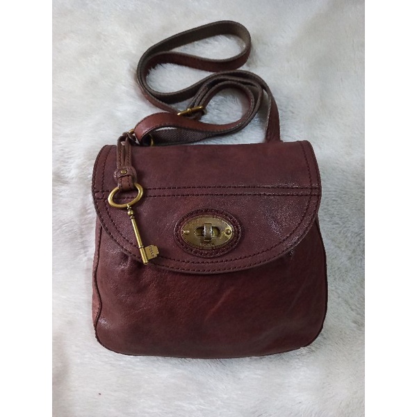 tas fossil carson slingbag espresso preloved